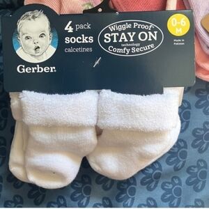 Gerber Soft White Baby Socks